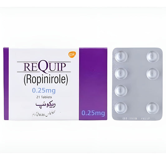 Requip (Ropinirole) 0.25mg, 21 Ct - GSK
