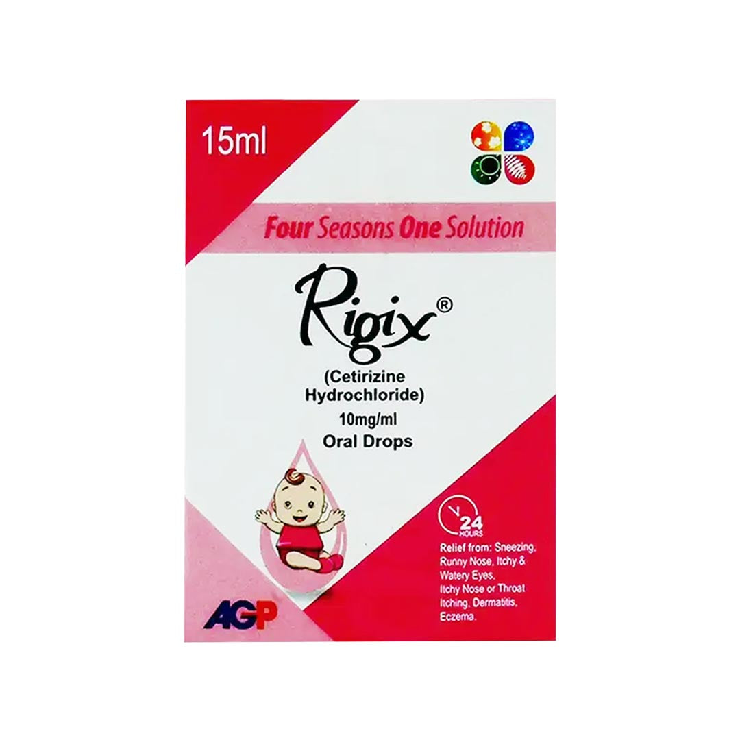 Tab Rigix AGP Rigix (Cetirizine) Oral Drops 10mg/ml, 15 ml Online in Pakistan ...