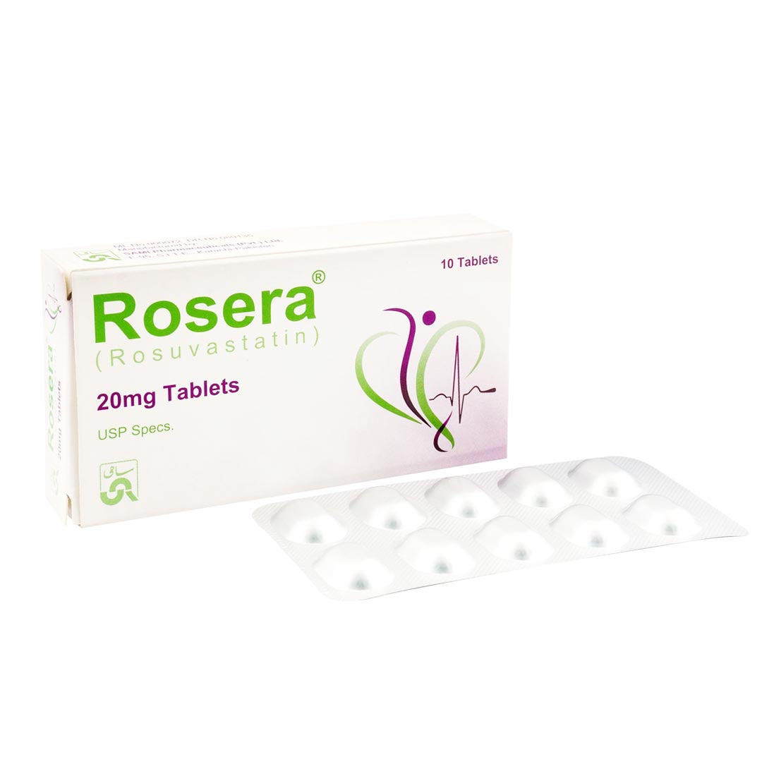 Rosera Insert Sami Pharma Rosera (Rosuvastatin) 20mg, 10 Ct Online in Pakistan ...