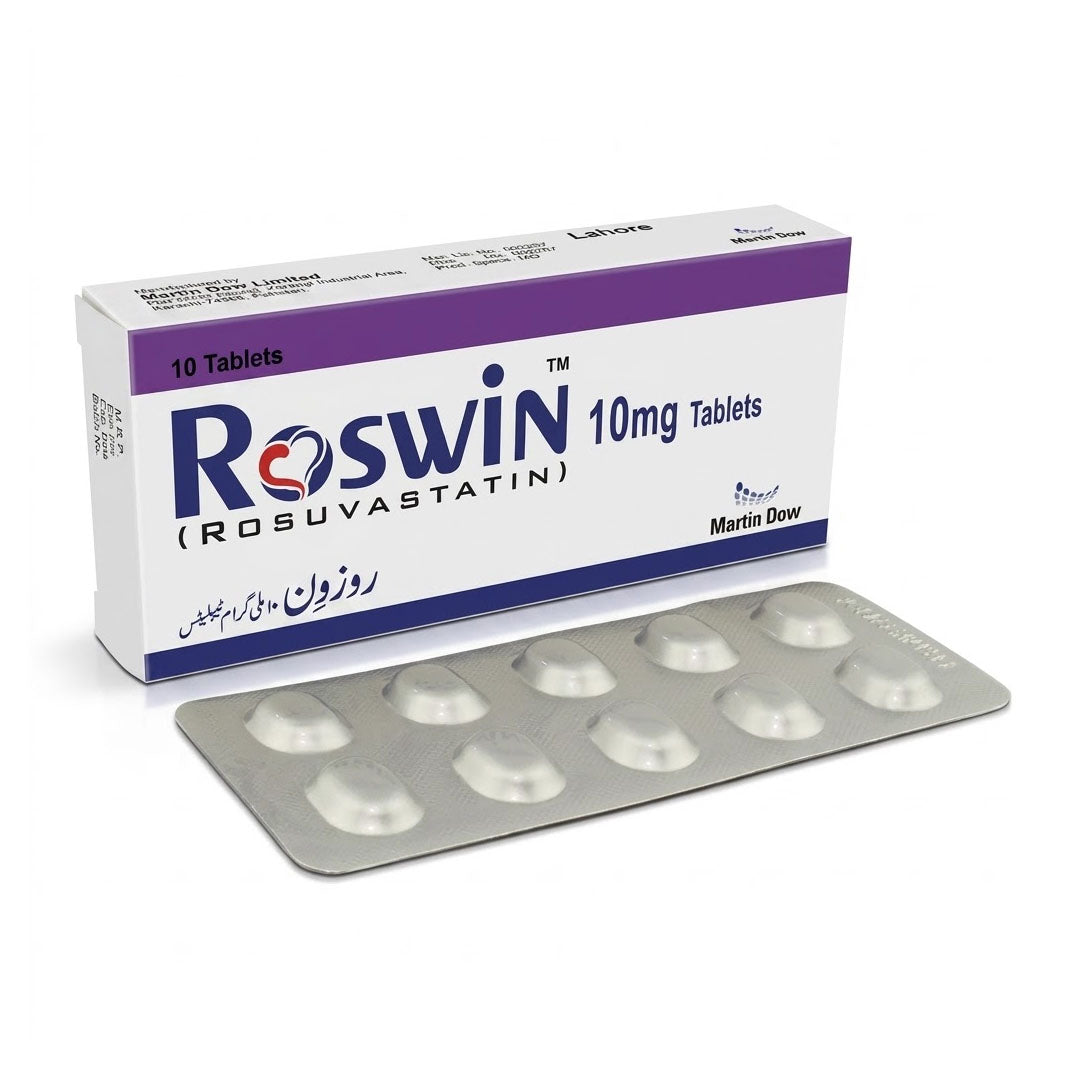 Roswin (Rosuvastatin) Tablets, 10 Ct - Martin Dow
