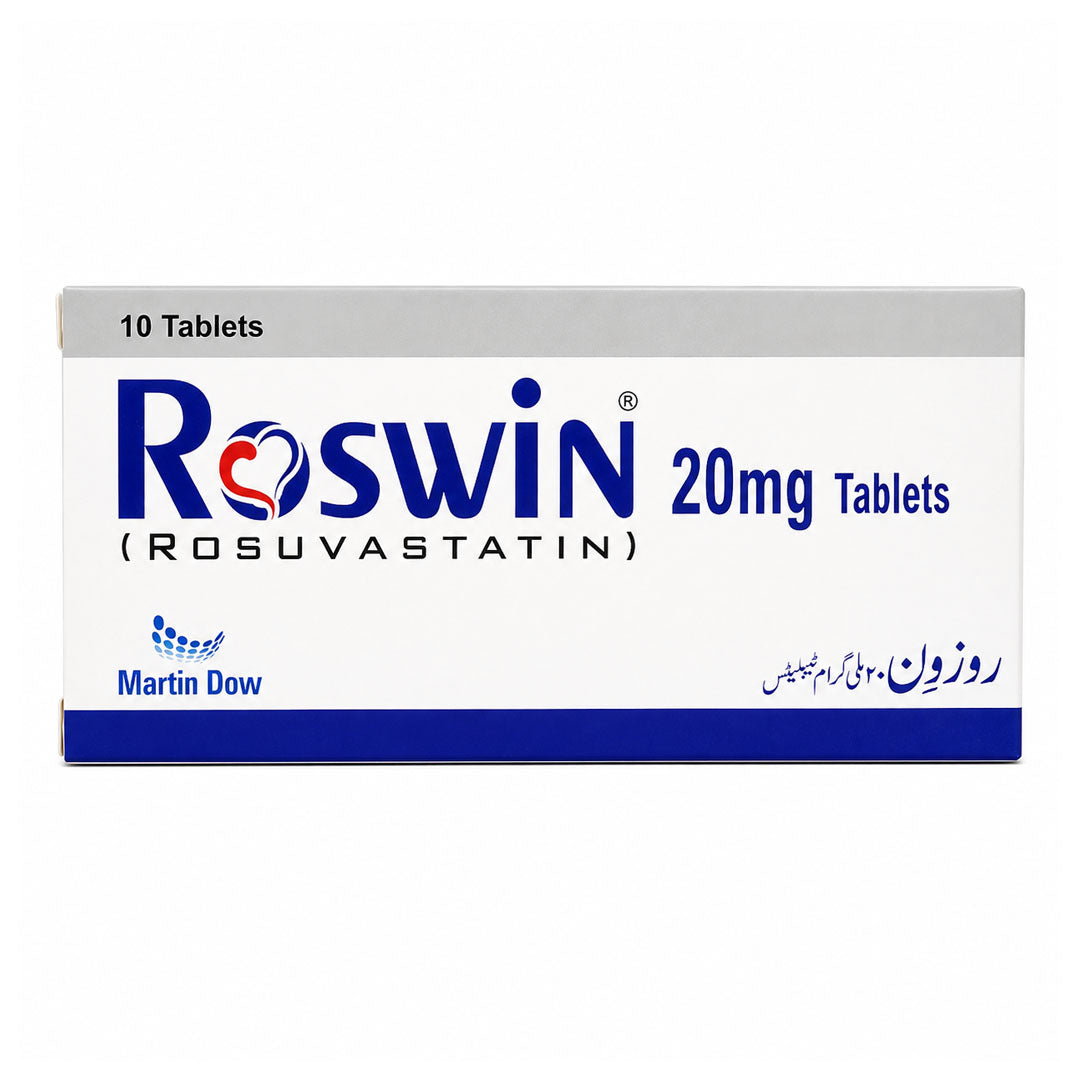 Roswin (Rosuvastatin) Tablets, 10 Ct - Martin Dow