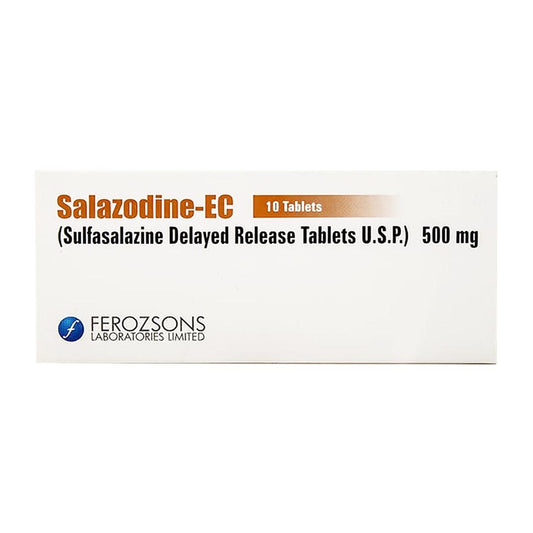 Salazodine-EC 500mg, 10 Ct - Ferozsons