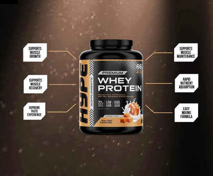 Hype Premium Whey Protein (Salted Caramel), 2 kg