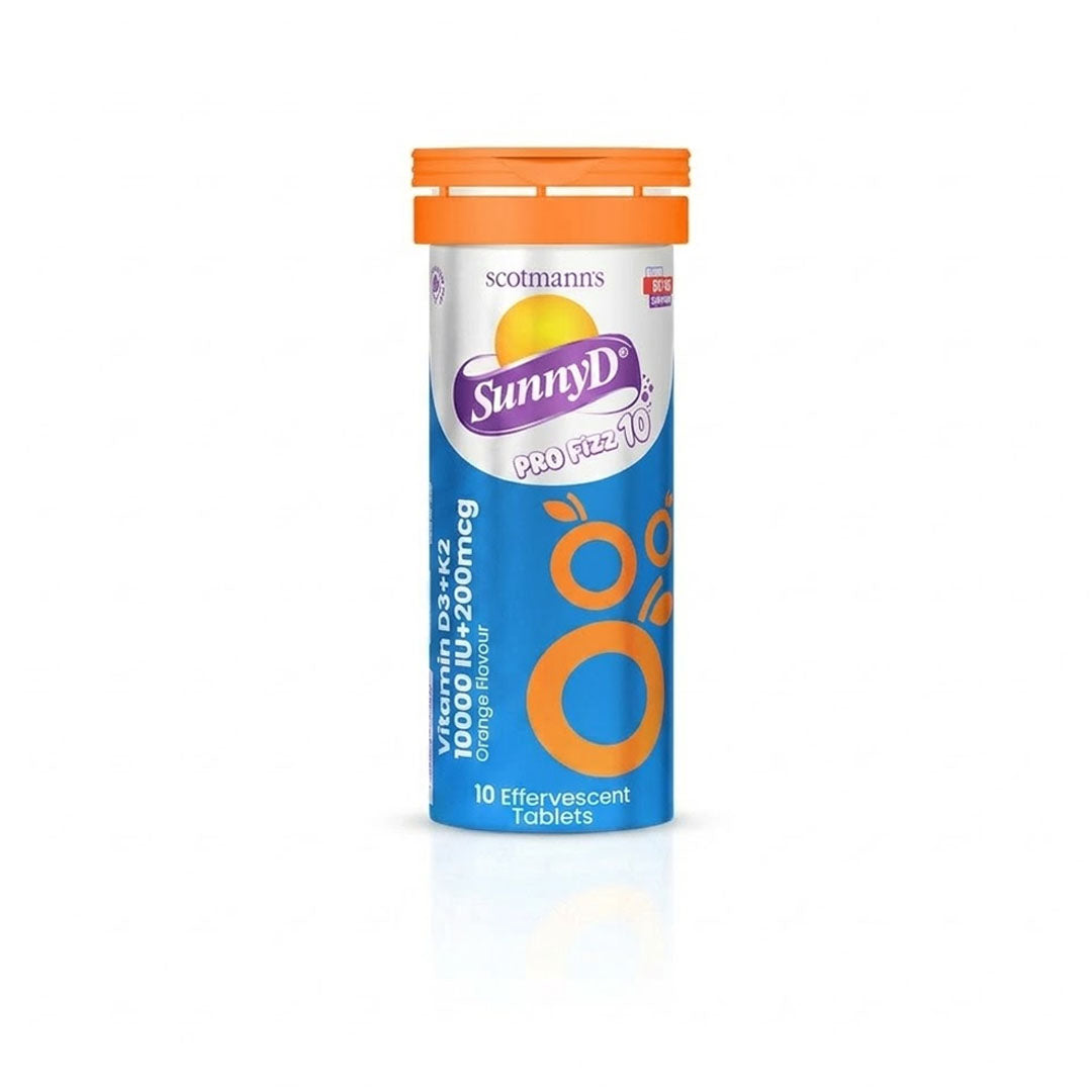 Scotmann Sunny D Pro Fizz 10 (Vitamin D3 + K2), 10 Ct