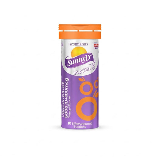 Scotmann Sunny D Pro Fizz 5 (Vitamin D3 + K2), 10 Ct
