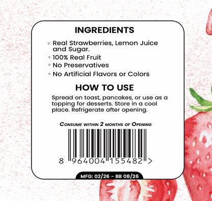 Mamamia Strawberry Spread, 200g