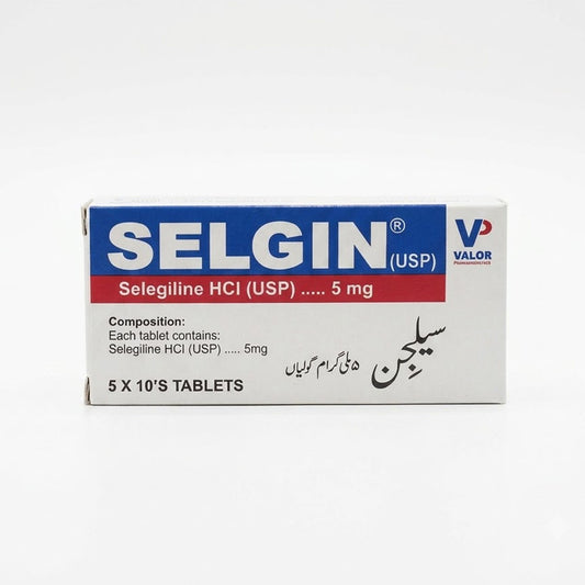 Selgin (Selegiline) 5mg, 50 Ct - Valor Pharma