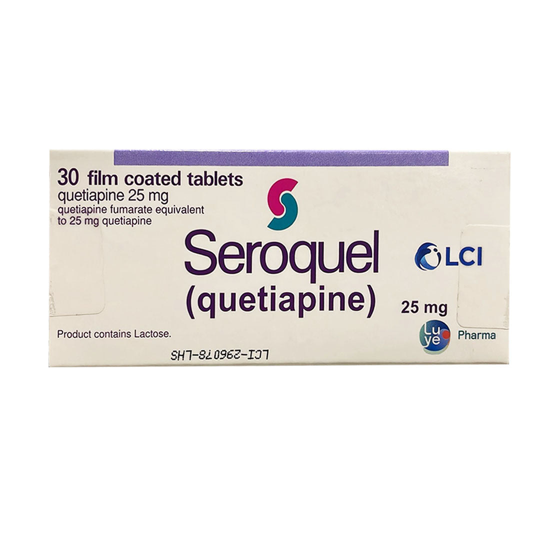Seroquel Tablets 25mg, 30 Ct - AstraZeneca