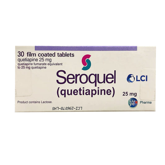 Seroquel Tablets 25mg, 30 Ct - AstraZeneca