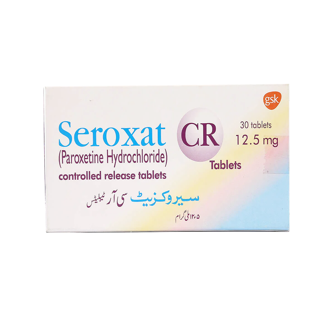 Seroxat CR (Paroxetine) 12.5mg, 30 Ct by GSK Online in Pakistan | Anti ...