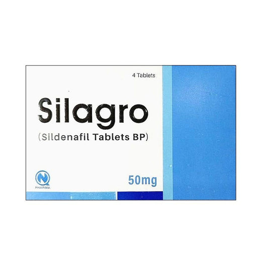 Silagro (Sildenafil) 50 mg, 4 Ct - Nabiqasim