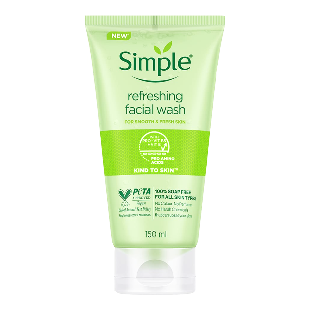 Simple Kind To Skin Refreshing Facial Wash, 150ml