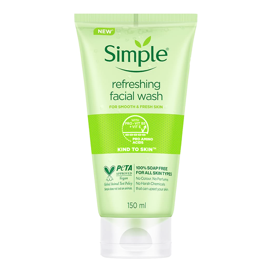 Simple Kind To Skin Refreshing Facial Wash, 150ml