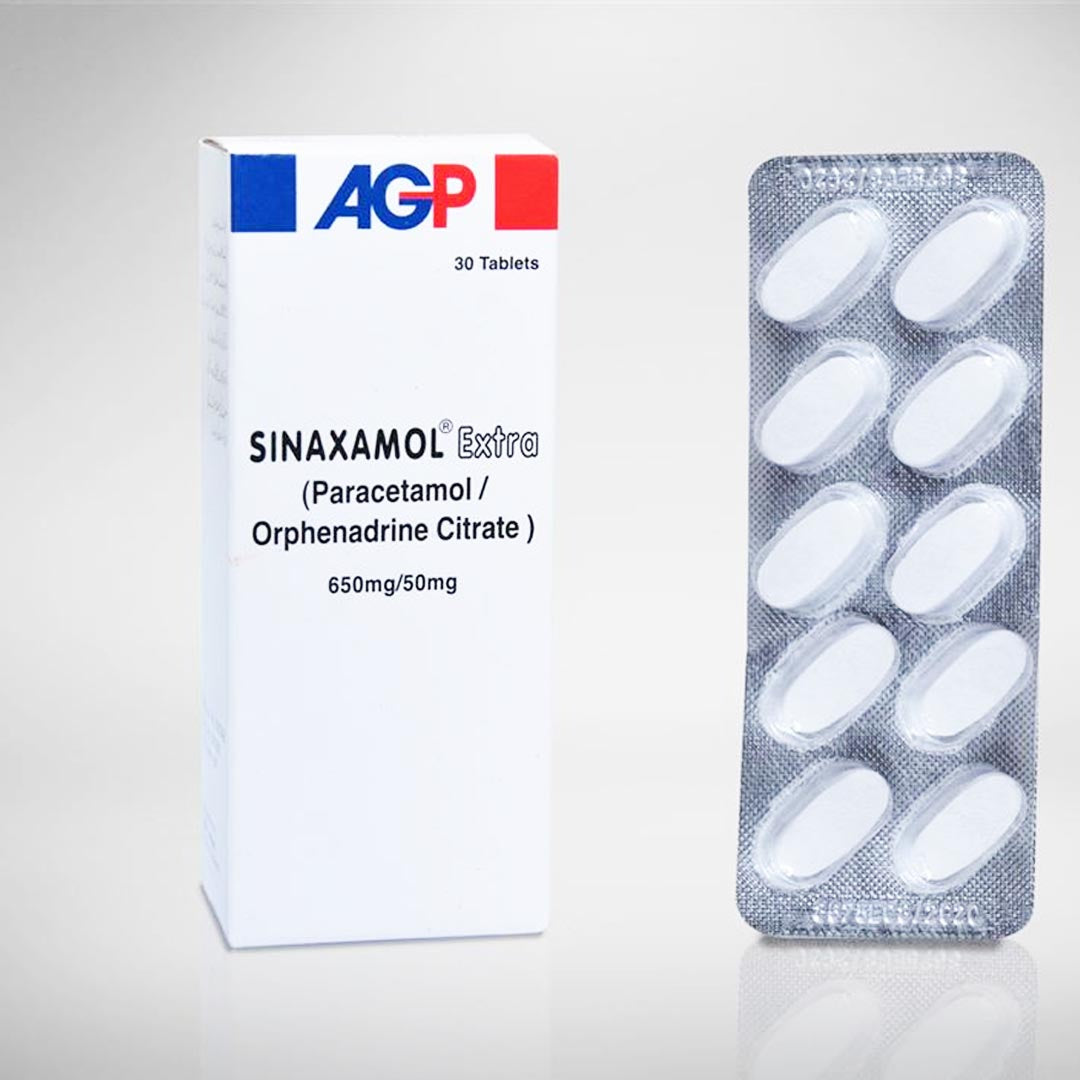 Sinaxamol Extra 650/50mg Tablets, 30 Ct - AGP