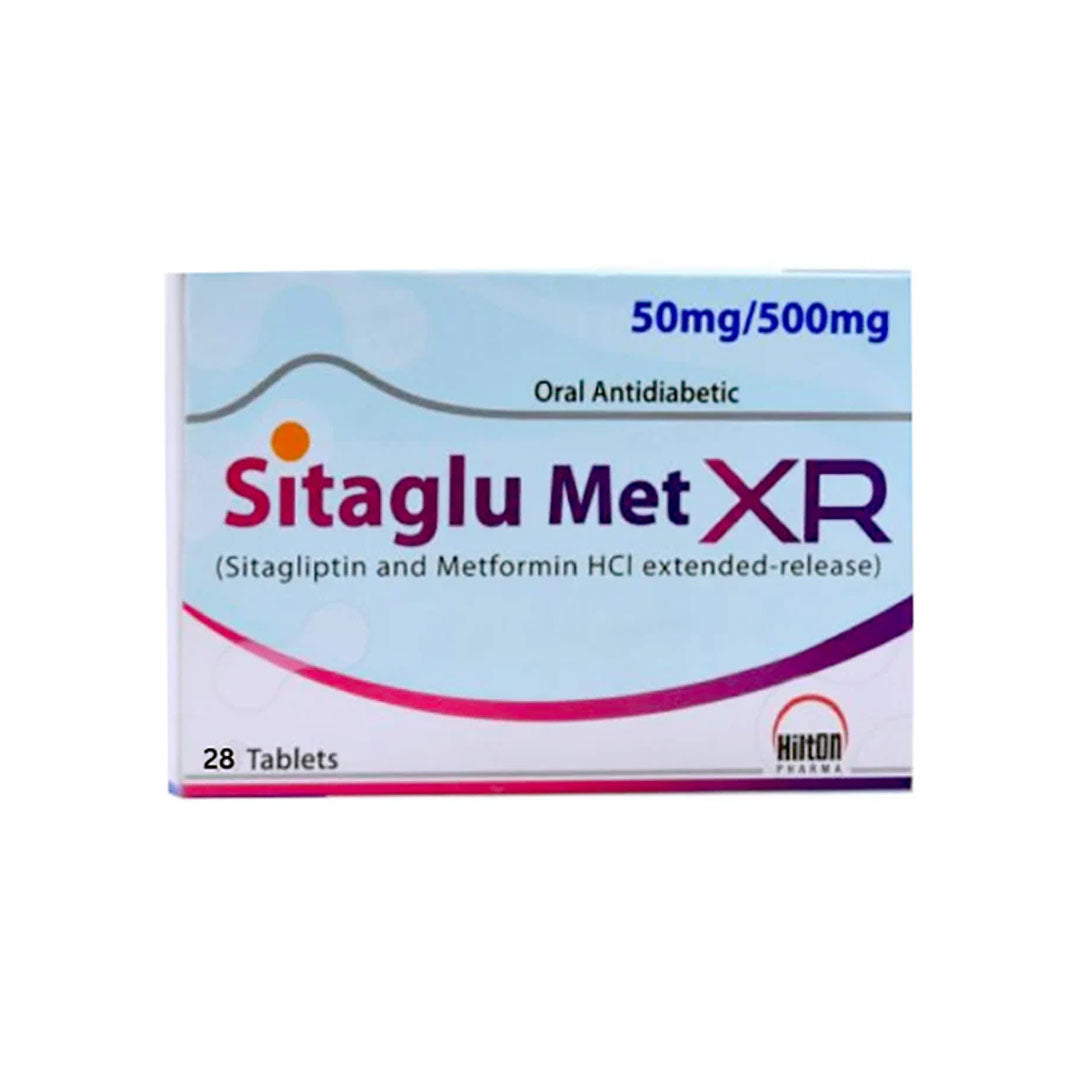 Sitaglu Met XR (Sitagliptin/Metformin) 50/500mg, 28 Ct - Hilton