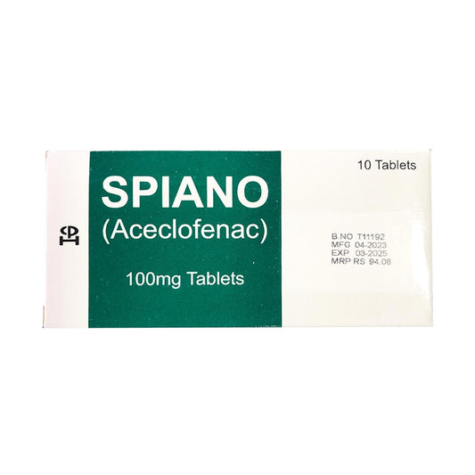 Spiano Tablets 100mg_10 Ct-Continental Pharma