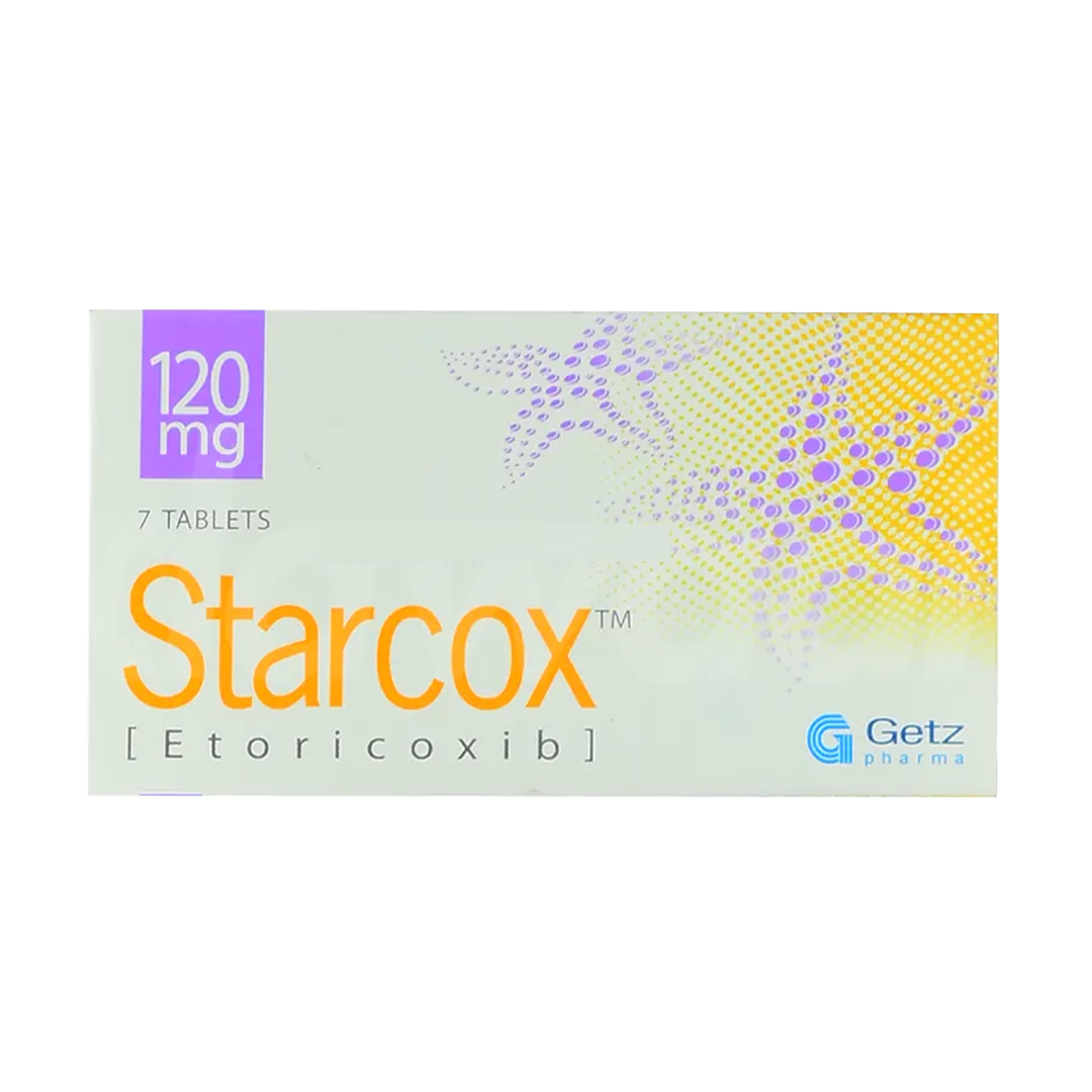 Starcox (Etoricoxib) 120mg, 7 Ct by Getz Pharma Online in Pakistan ...