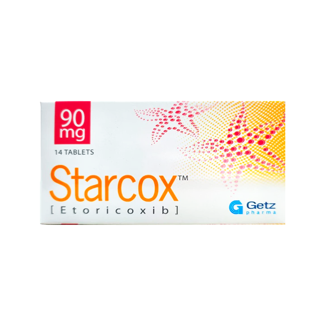 Starcox (Etoricoxib) 90mg, 14 Ct by Getz Pharma Online in Pakistan ...