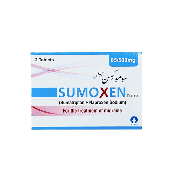 Sumoxen Tablets 85/500mg, 2 Ct - ATCO