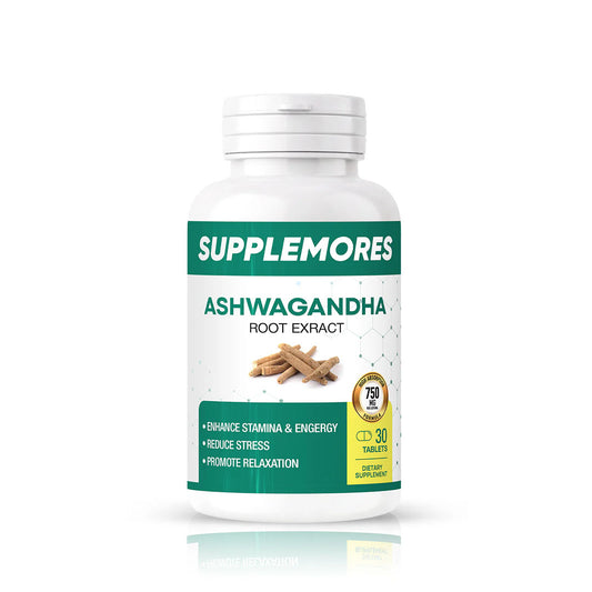 Supplemores Ashwagandha Root Extract 750 mg, 30 Ct