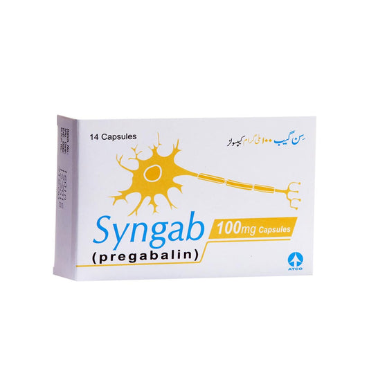 Syngab Capsules 100mg, 14 Ct - ATCO