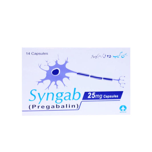 Syngab Capsules 25mg, 14 Ct - ATCO