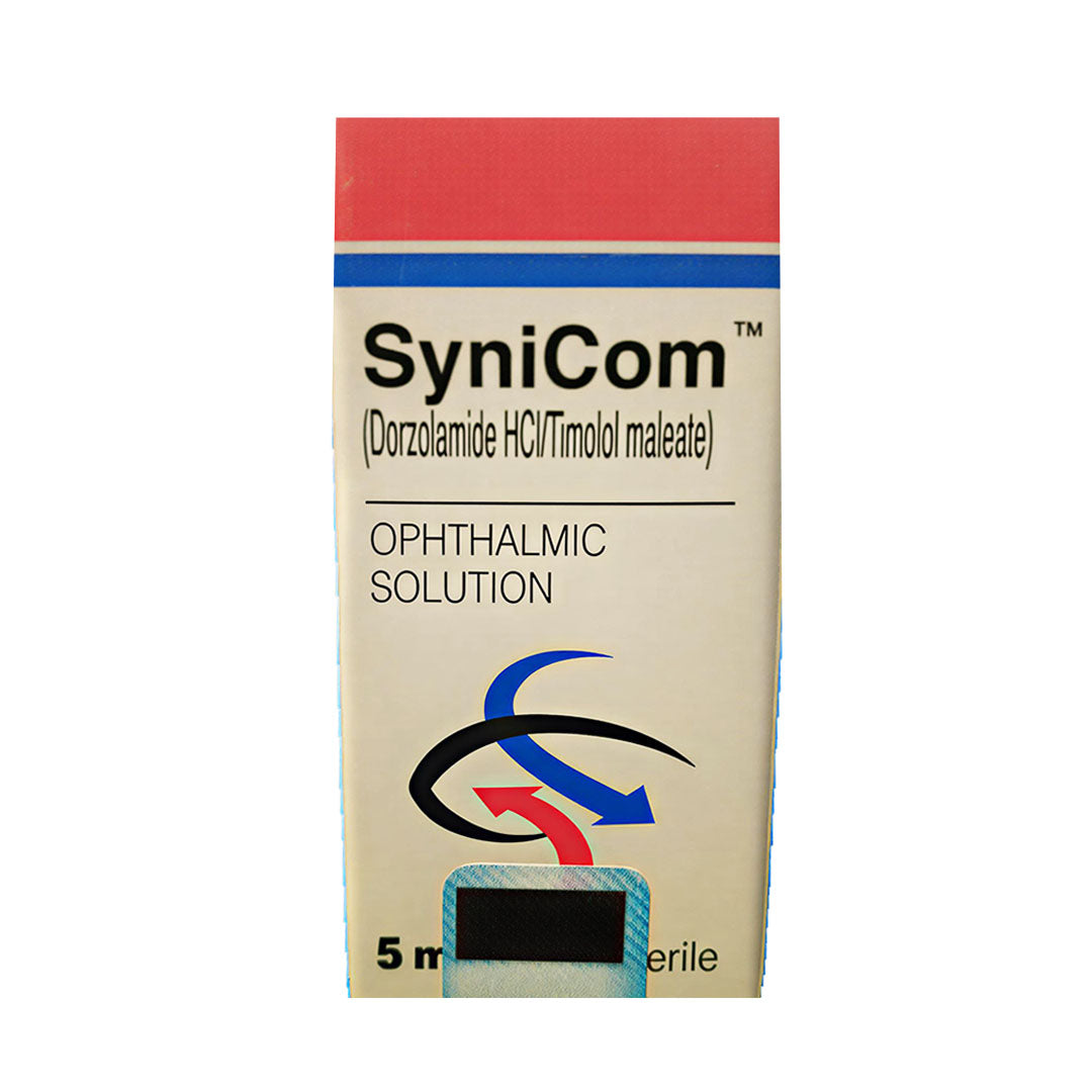 Synicom (Dorzolamide & Timolol) Eye Drops, 5 ml - Barrett Hodgson