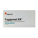 Tagipmet XR (Sitagliptin+Metformin) Tablets 50mg/500mg 20 Ct - Highnoon