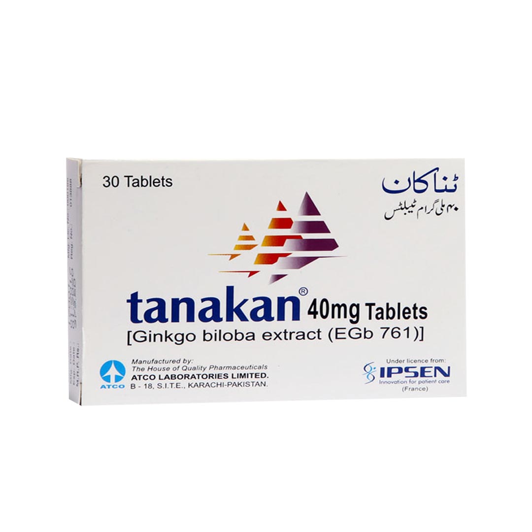 Tanakan Tablets 40mg, 30 Ct - ATCO