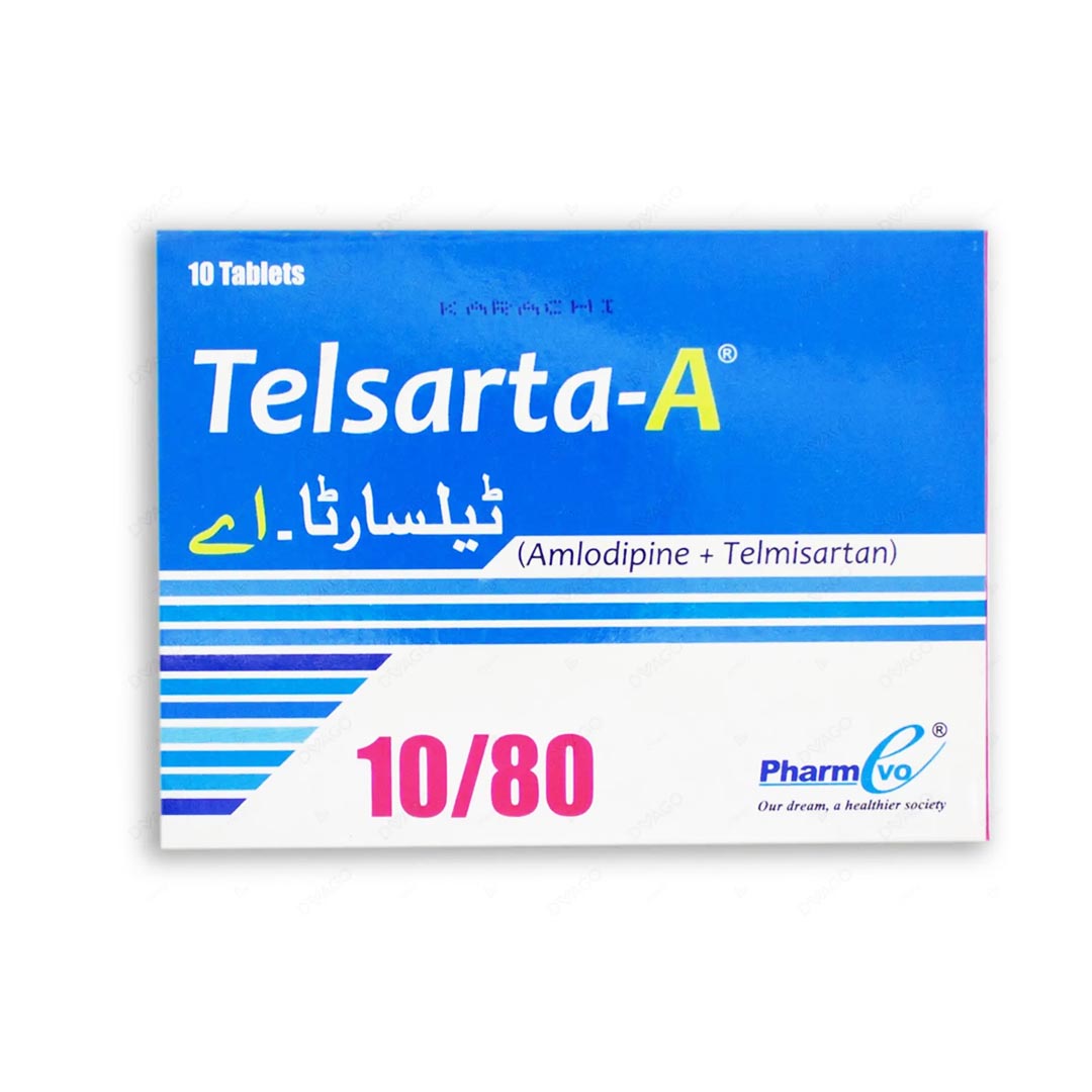 Telsarta-A Tablet 10/80mg, 10 Ct - PharmEvo