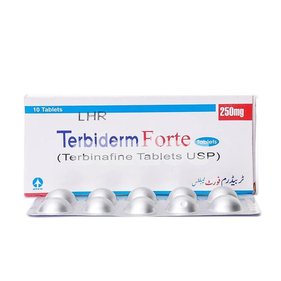 Terbiderm Forte Tablets 250mg, 10 Ct - ATCO