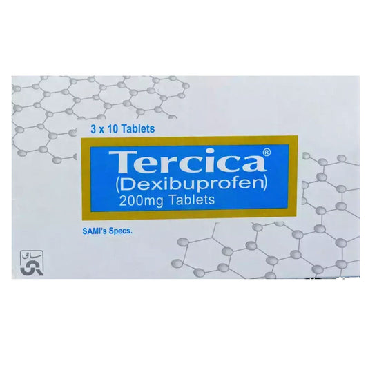 Tercica (Dexibuprofen) 200mg, 30 Ct - Sami Pharma