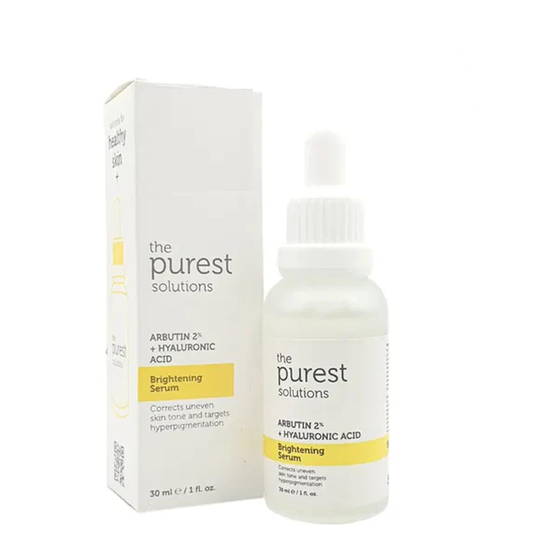 The Purest Solutions Arbutin + Hyaluronic Acid Brightening Serum, 30ml - Asra Derm