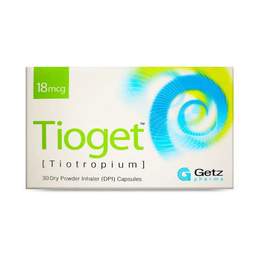 Tioget (Tiotropium) 18mcg, 30 Ct - Getz Pharma