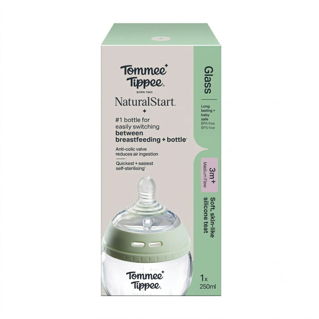 Tommee Tippee Natural Start Glass Feeder 3m+, 250ml