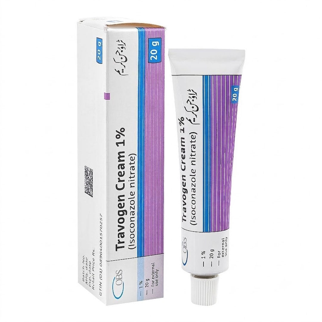 Travogen 1% (Isoconazole Nitrate) Cream, 20g - OBS Pharma