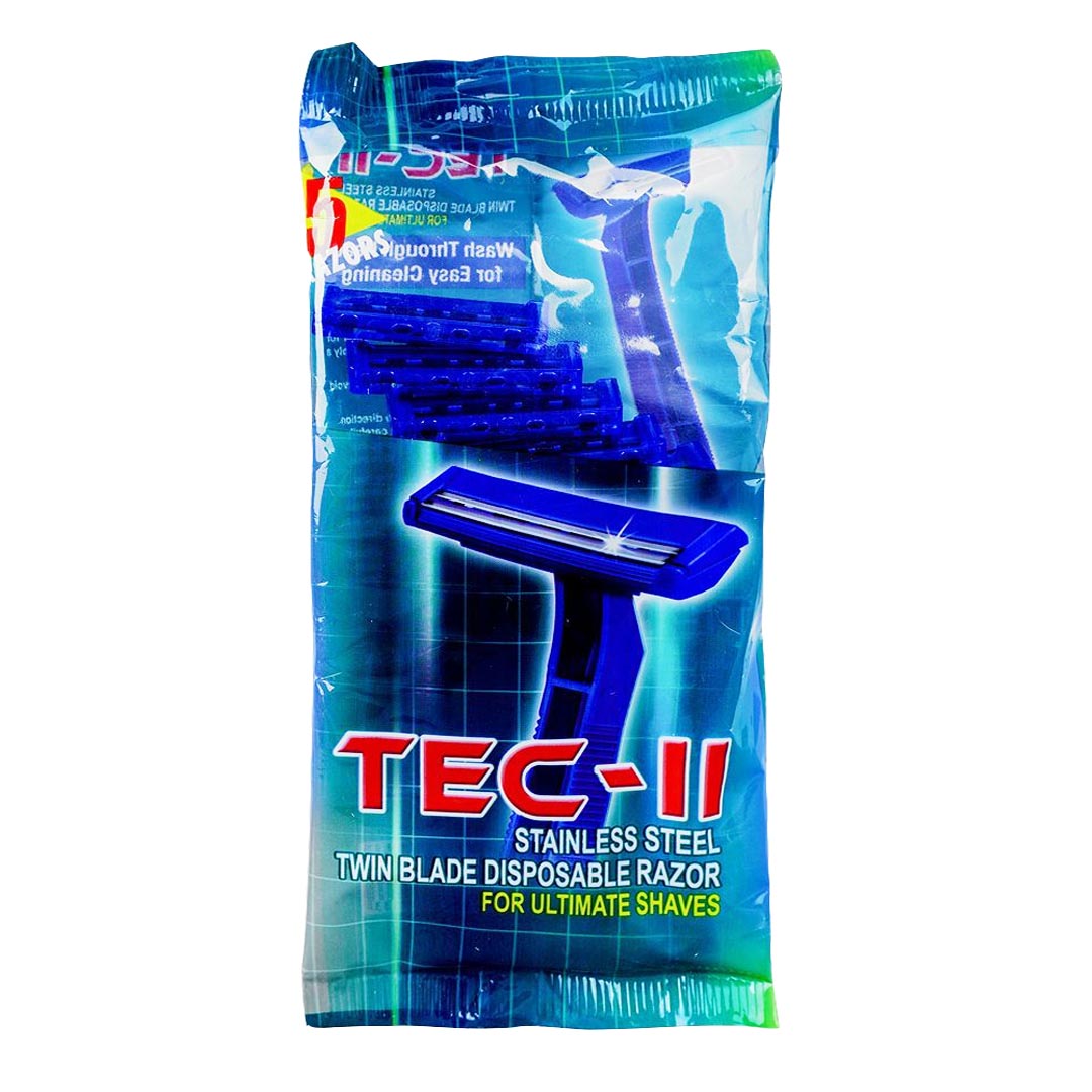 Buy Treet Tech II Stainless Steel Twin Blade Disposable Razor, 5 Ct ...