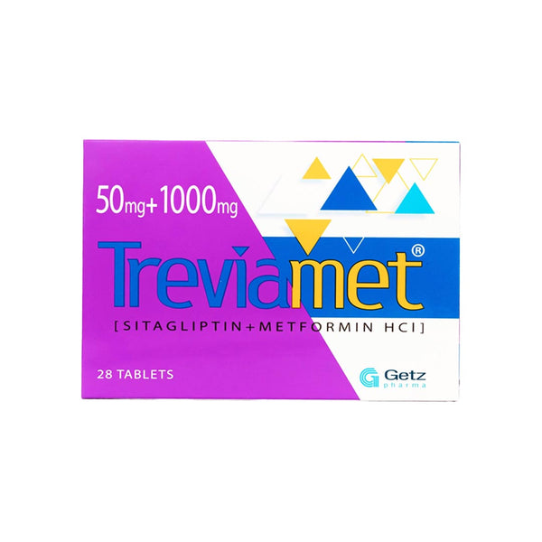Treviamet Tablet 50/1000mg, 28 Ct - Getz Pharma