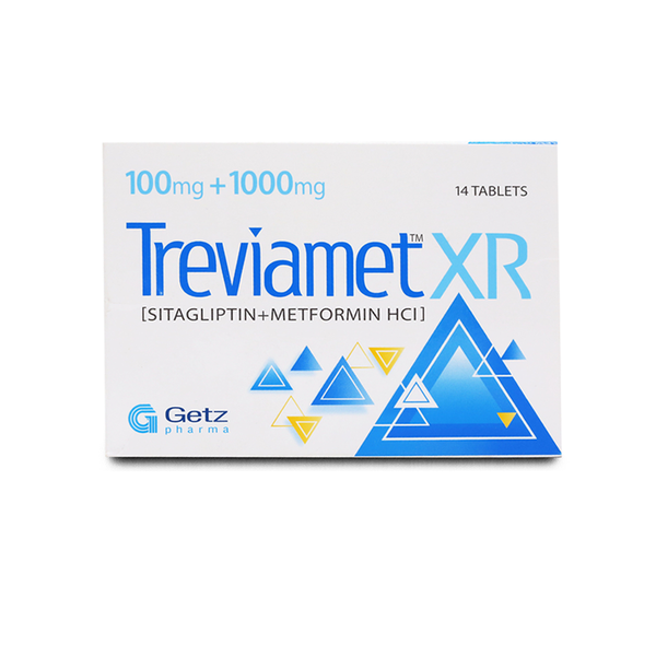 Treviamet XR Tablet 100/1000mg, 14 Ct - Getz Pharma