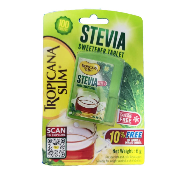 Tropicana Slim Stevia Sweetener Tablets, 100 Ct