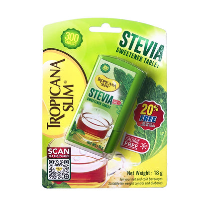 Tropicana Slim Stevia Sweetener Tablets, 300 Ct