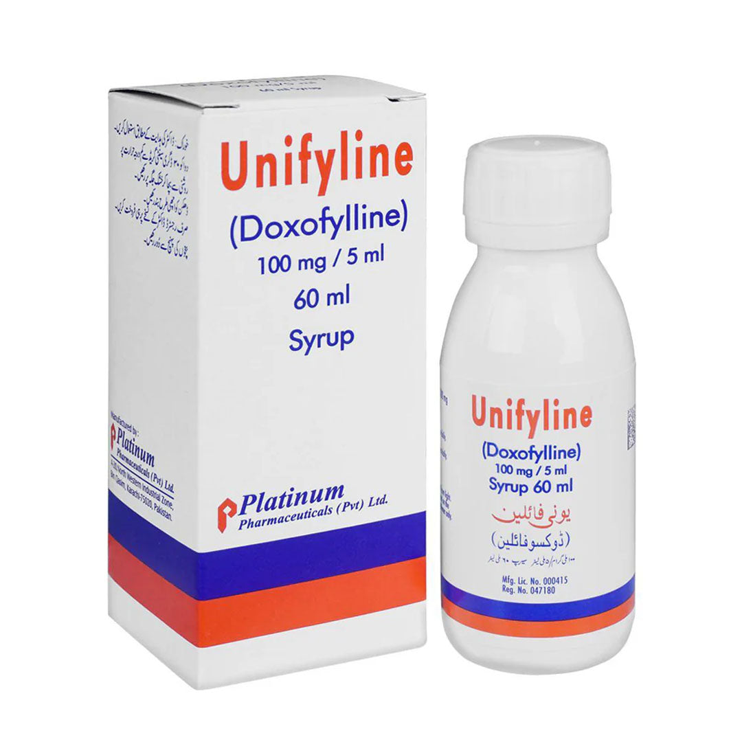 Unifyline (Doxofylline) 100 mg/5 ml Syrup, 60 ml - Platinum Pharma