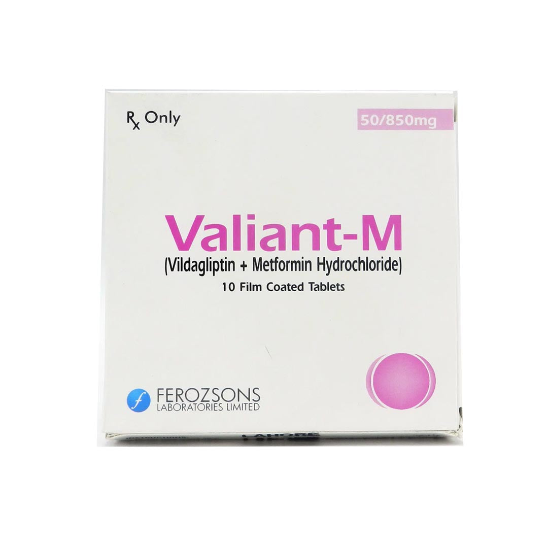 Valiant-M Tablets 50-850mg Ferozsons