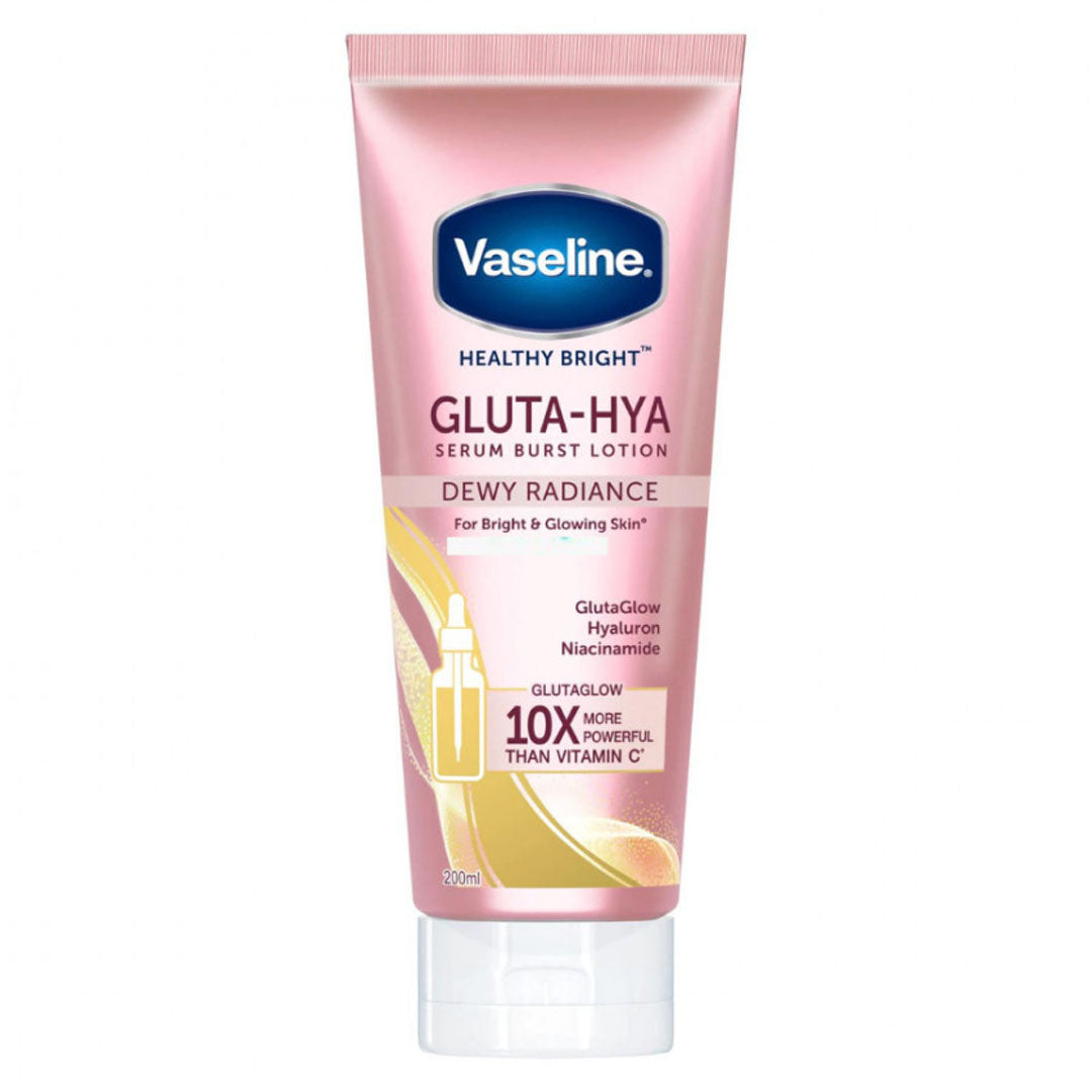 Vaseline Healthy Bright Gluta-Hya Dewy Radiance Serum Burst Lotion, 330 ml