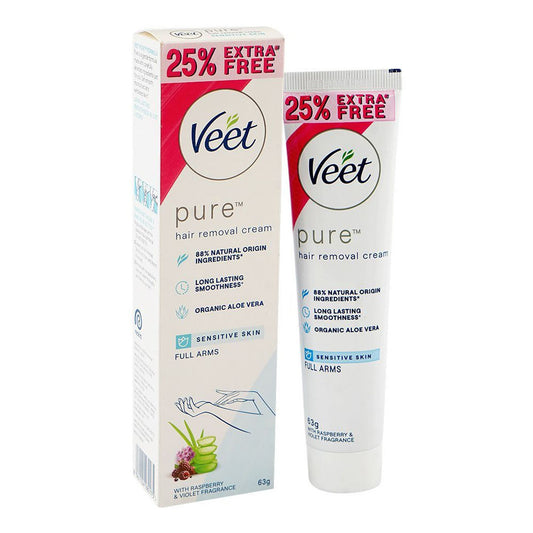 Veet Pure Hair Removal Cream for Sensitive Skin, 63 g