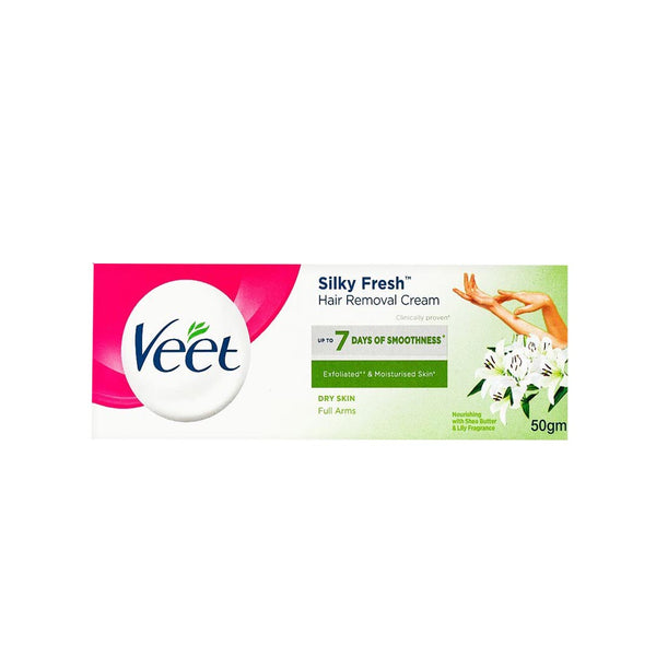Veet Silky Fresh Hair Removal Cream for Dry Skin, 50g