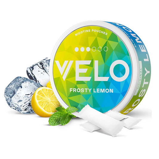 Velo Nicotine Pouches - Frosty Lemon 10mg (Strong), 20 Ct