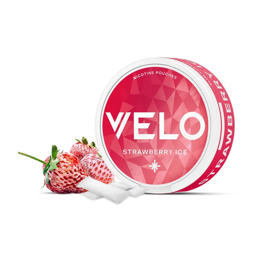 Velo Nicotine Pouches - Strawberry Ice 10mg (Strong), 20 Ct
