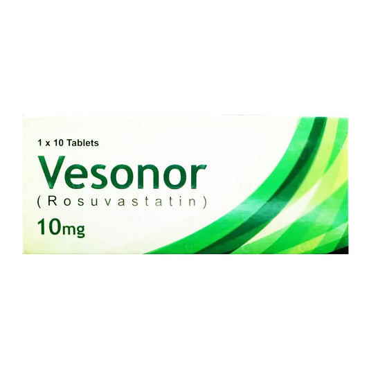 Vesonor Tablets 10mg, 10 Ct - Crystolite Pharma