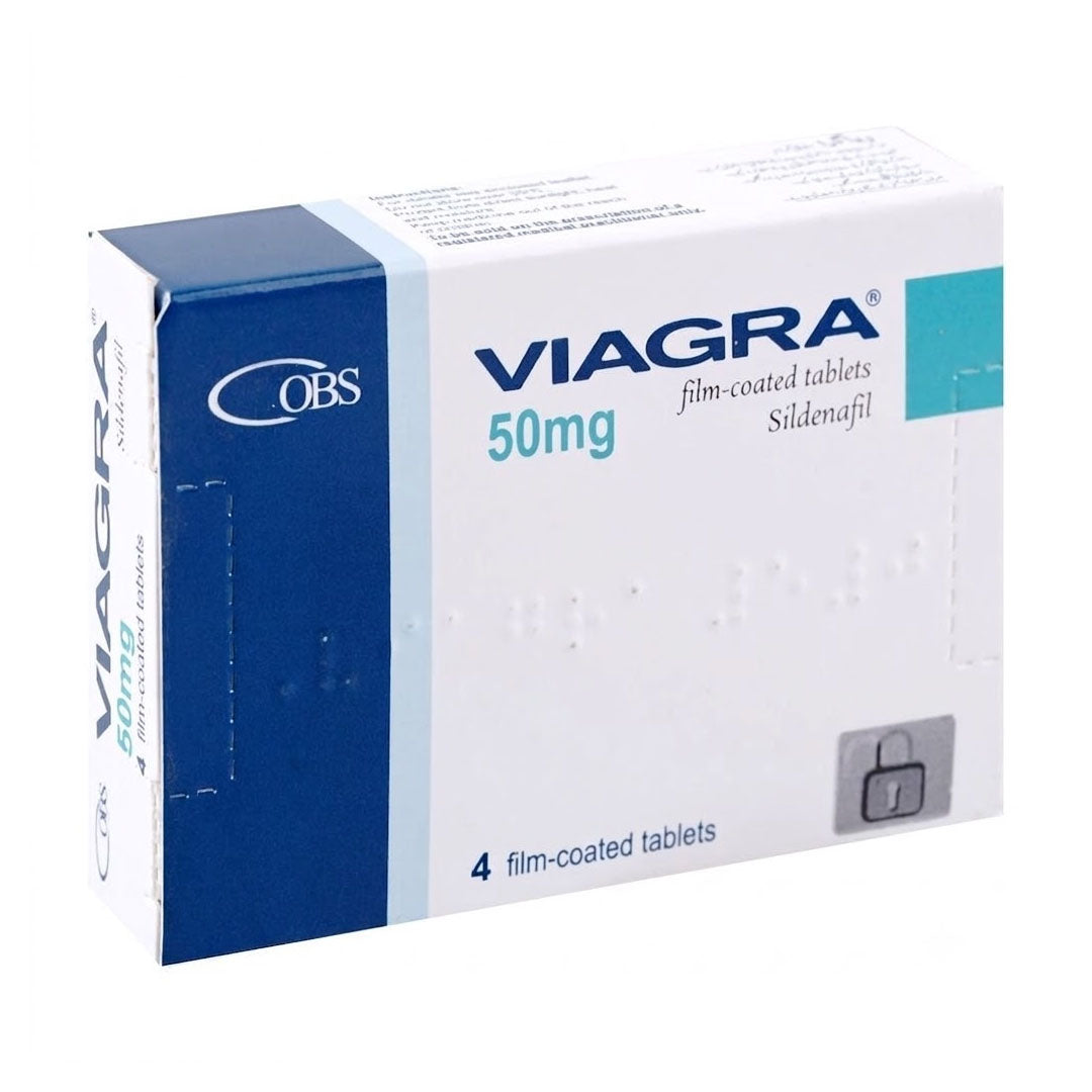 Viagra (Sildenafil) 50 mg, 4 Ct - OBS Pharma